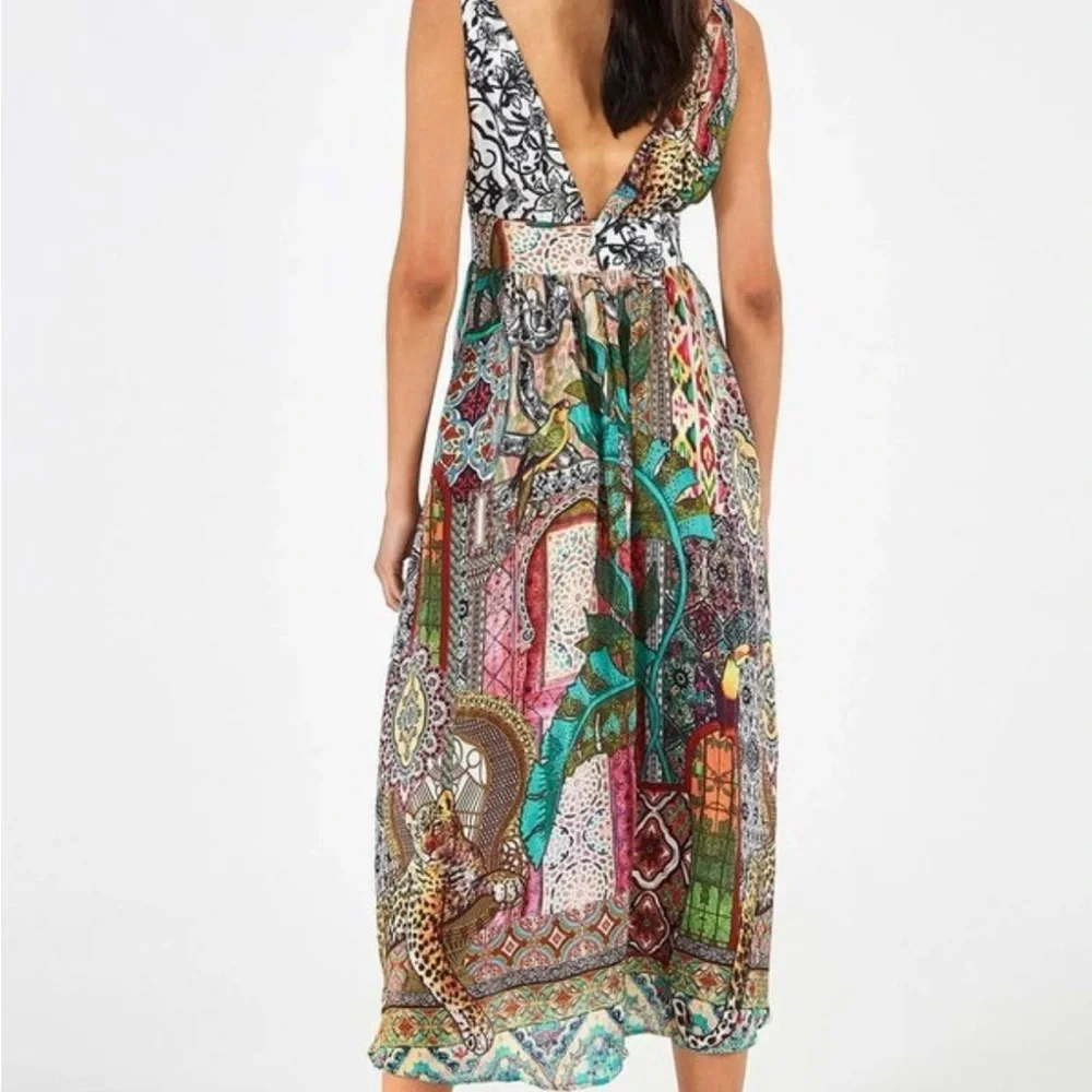 Farm Rio Gayatri Maxi Dress Size Small - Picture 2 of 7